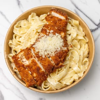 Pasta + Chicken Milanese